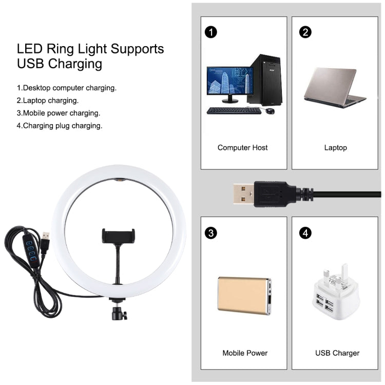 PULUZ 11.8 inch 30cm Light + 1.65m Tripod + Dual Phone Bracket Curved Surface USB 3 Modes Dimmable Dual Color Temperature LED Ring Vlogging Video Light  Live Broadcast Kits with Phone Clamp(Black)
