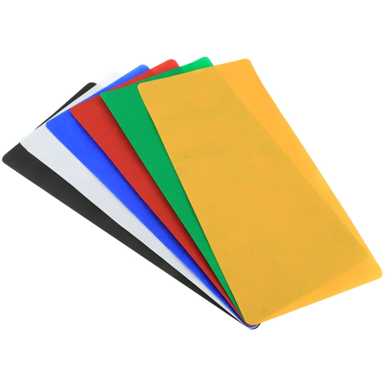 6 PCS PULUZ Collapsible Photography Studio Background, 6 Colors (Black, White, Red, Blue, Orange, Green), Size: 80cm x 40cm - free shipping - PMC TechLife - Order now!