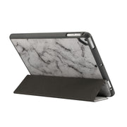 Marble Texture Pattern Horizontal Flip Case for iPad 9.7 (2018) , with Three-folding Holder & Pen Slots(Black)