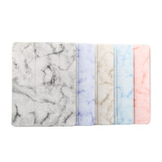 Marble Texture Pattern Horizontal Flip Case for iPad 9.7 (2018) , with Three-folding Holder & Pen Slots(Black)