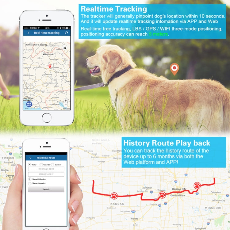 TKSTAR TK935 3000mAh GPS Pet Livestock Car Tracker IP65 Level Waterproof Locator(Black) - Pet Tracker by PMC Jewellery | Online Shopping South Africa | PMC Jewellery | Buy Now Pay Later Mobicred