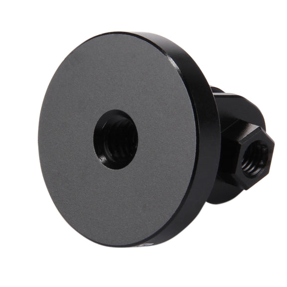 PULUZ 1/4 inch Screw Hole Tripod Mount CNC Adapter for GoPro Hero11 Black / HERO10 Black /9 Black /8 Black /7 /6 /5 /5 Session /4 Session /4 /3+ /3 /2 /1, DJI Osmo Action and Other Action Cameras(Black)