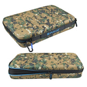 PULUZ Camouflage Pattern Water-resistant Carrying and Travel Case for for GoPro, Insta360, DJI and Other Action Cameras Accessories, Large Size: 32cm x 22cm x 7cm