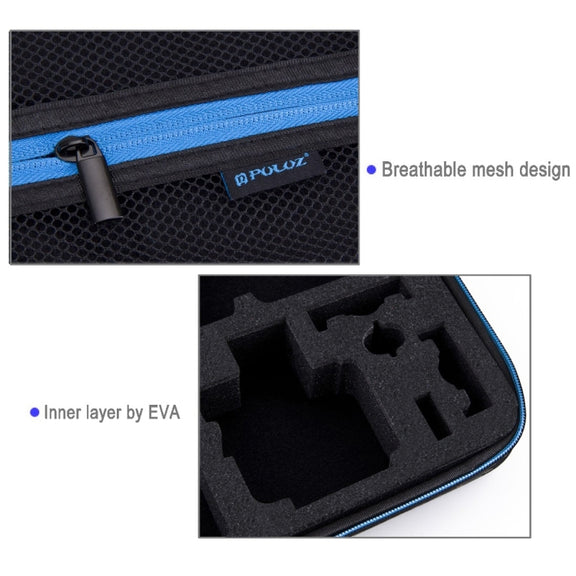 PULUZ Camouflage Pattern Water-resistant Carrying and Travel Case for for GoPro, Insta360, DJI and Other Action Cameras Accessories, Large Size: 32cm x 22cm x 7cm