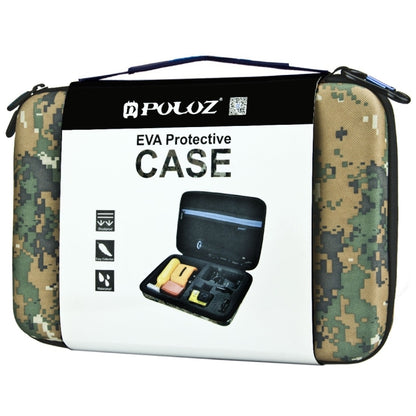 PULUZ Camouflage Pattern Waterproof Carrying and Travel Case for for GoPro, Insta360, DJI and Other Action Cameras Accessories, Large Size: 32cm x 22cm x 7cm - Carry Cases by PULUZ | Online Shopping South Africa | PMC Jewellery | Buy Now Pay Later Mobicred