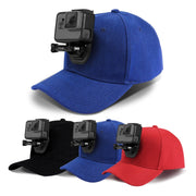 PULUZ Baseball Hat with J-Hook Buckle Mount & Screw for GoPro, DJI OSMO Action and Other Action Cameras(Black)
