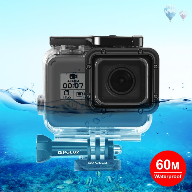 PULUZ for GoPro HERO(2018) / HERO7 Black /6 /5 60m Underwater Waterproof Housing Diving Protective Case with Buckle Basic Mount & Screw - Waterproof Cases by PULUZ | Online Shopping South Africa | PMC TechLife | Buy Now Pay Later Mobicred