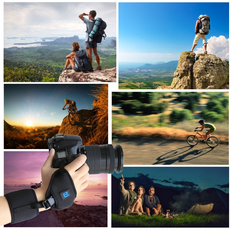 PULUZ Soft Neoprene Hand Grip Wrist Strap with 1/4 inch Screw Plastic Plate for SLR / DSLR Cameras - free shipping - PMC TechLife - Order now!