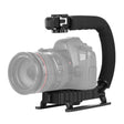 PULUZ U/C Shape 3-Head Cold Shoes Portable Handheld DV Bracket Stabilizer for All SLR Cameras and Home DV Camera - free shipping - PMC TechLife - Order now!