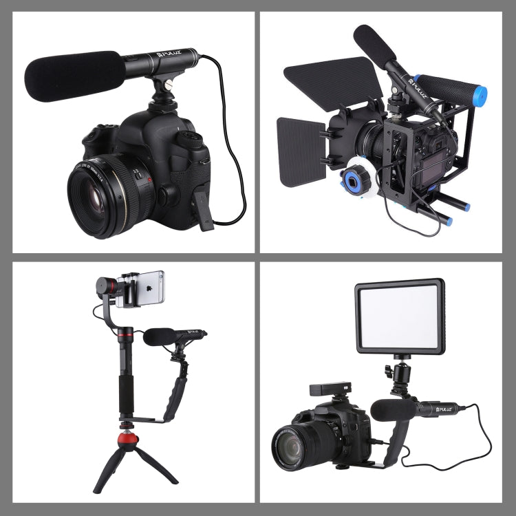 PULUZ Professional Interview Condenser Video Shotgun Microphone with 3.5mm Audio Cable for DSLR & DV Camcorder - free shipping - PMC TechLife - Order now!