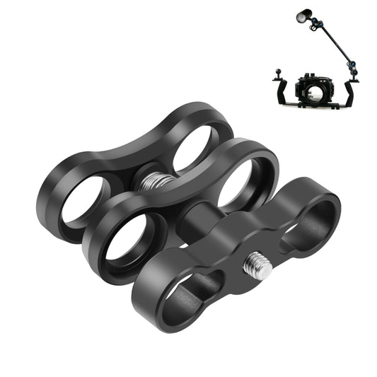 PULUZ Dual Aluminum Alloy Clamp for Underwater Arm System - Diving Accessories by PULUZ | Online Shopping South Africa | PMC Jewellery | Buy Now Pay Later Mobicred