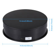 PULUZ 15cm USB Electric Rotating Turntable Display Stand Video Shooting Props Turntable for Photography, Load 1-5kg(Black)