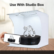 PULUZ 15cm USB Electric Rotating Turntable Display Stand Video Shooting Props Turntable for Photography, Load 1-5kg(Black)