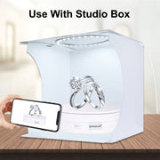 PULUZ 15cm USB Electric Rotating Turntable Display Stand Video Shooting Props Turntable for Photography, Load 1-5kg(White)