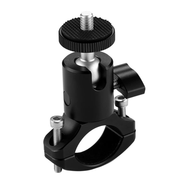 PULUZ Bike Aluminum Handlebar Tripod Ball Head Adapter Mount for GoPro HERO10 Black / HERO9 Black / HERO8 Black /7 /6 /5 /5 Session /4 Session /4 /3+ /3 /2 /1, DJI Osmo Action, Xiaoyi and Other Action Cameras