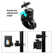 PULUZ Bike Aluminum Handlebar Tripod Ball Head Adapter Mount for GoPro HERO10 Black / HERO9 Black / HERO8 Black /7 /6 /5 /5 Session /4 Session /4 /3+ /3 /2 /1, DJI Osmo Action, Xiaoyi and Other Action Cameras