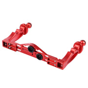 PULUZ Dual Handles Aluminium Alloy Tray Stabilizer for Underwater Camera Housings(Red)