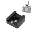 PULUZ Expand Cold Shoe Mount Adapter Microphone Flash Light Aluminum Alloy Holder Bracket (Black) - free shipping - PMC TechLife - Order now!