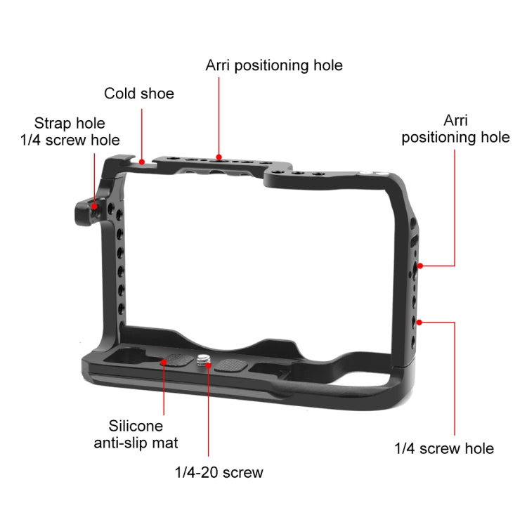 For Canon EOS-RP PULUZ Metal Camera Cage Stabilizer Rig(Black) - free shipping - PMC TechLife - Order now!