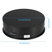 PULUZ 15cm Adjusting Speed Rotating Turntable Display Stand, Load: 3kg(Black)