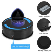 PULUZ 15cm Adjusting Speed Rotating Turntable Display Stand, Load: 3kg(Black)