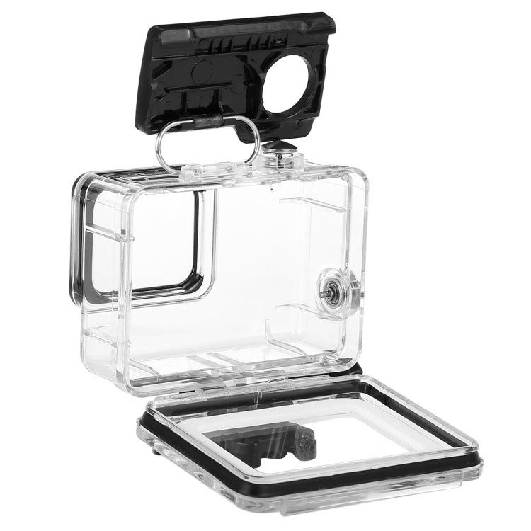 PULUZ 45m Underwater Water-resistant Housing Diving Case for GoPro HERO7 Silver / HERO7 White, with Buckle Basic Mount & Screw(Transparent)