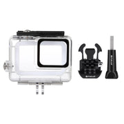 PULUZ 45m Underwater Water-resistant Housing Diving Case for GoPro HERO7 Silver / HERO7 White, with Buckle Basic Mount & Screw(Transparent)
