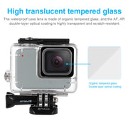 PULUZ 45m Underwater Water-resistant Housing Diving Case for GoPro HERO7 Silver / HERO7 White, with Buckle Basic Mount & Screw(Transparent)
