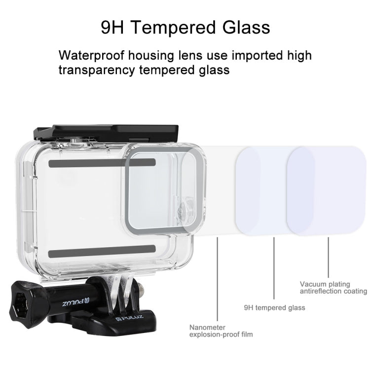 PULUZ 60m Underwater Depth Diving Case Water-resistant Camera Housing for GoPro HERO8 Black