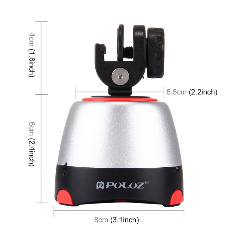 PULUZ Electronic 360 Degree Rotation Panoramic Head with Remote Controller for Smartphones, GoPro, DSLR Cameras(Red) - free shipping - PMC Jewellery - Order now!