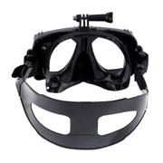 PULUZ Water Sports Diving Equipment Diving Mask Swimming Glasses for GoPro, Insta360, DJI and Other Action Cameras(Black)