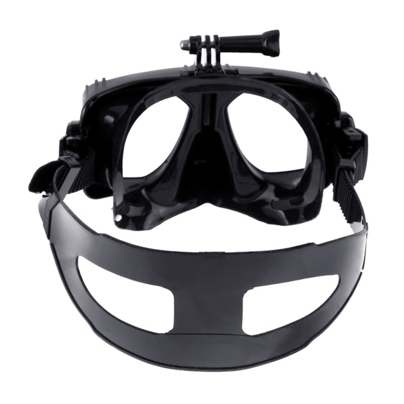 PULUZ Water Sports Diving Equipment Diving Mask Swimming Glasses for GoPro, Insta360, DJI and Other Action Cameras(Black)