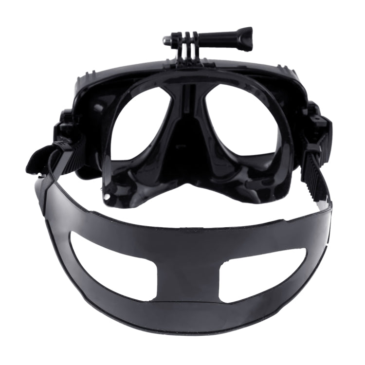 PULUZ Water Sports Diving Equipment Diving Mask Swimming Glasses for GoPro, Insta360, DJI and Other Action Cameras(Black)