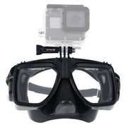 PULUZ Water Sports Diving Equipment Diving Mask Swimming Glasses for GoPro, Insta360, DJI and Other Action Cameras(Black)
