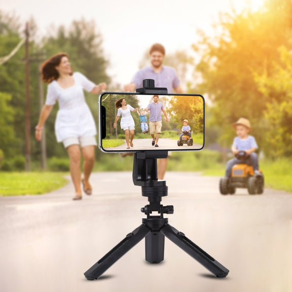 PULUZ 360 Degree Rotating Universal Horizontal Vertical Shooting Phone Clamp Holder Bracket for iPhone, Galaxy, Huawei, Xiaomi, Sony, HTC, Google and other Smartphones