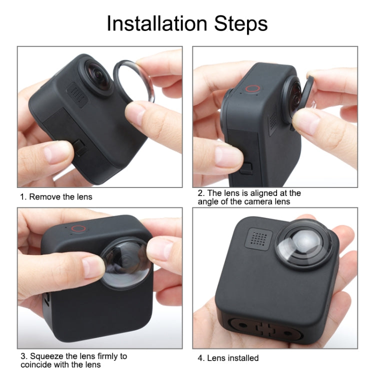 2 PCS PULUZ Acrylic Protective Lens Cover for GoPro Max - Lens by PULUZ | Online Shopping South Africa | PMC Jewellery | Buy Now Pay Later Mobicred