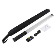 PULUZ RGB Colorful Photo LED Stick Adjustable Color Temperature Handheld LED Fill Light with Remote Control(Black)