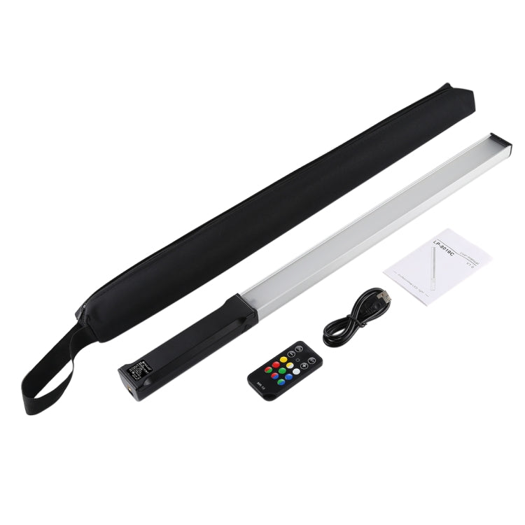 PULUZ RGB Colorful Photo LED Stick Adjustable Color Temperature Handheld LED Fill Light with Remote Control(Black)