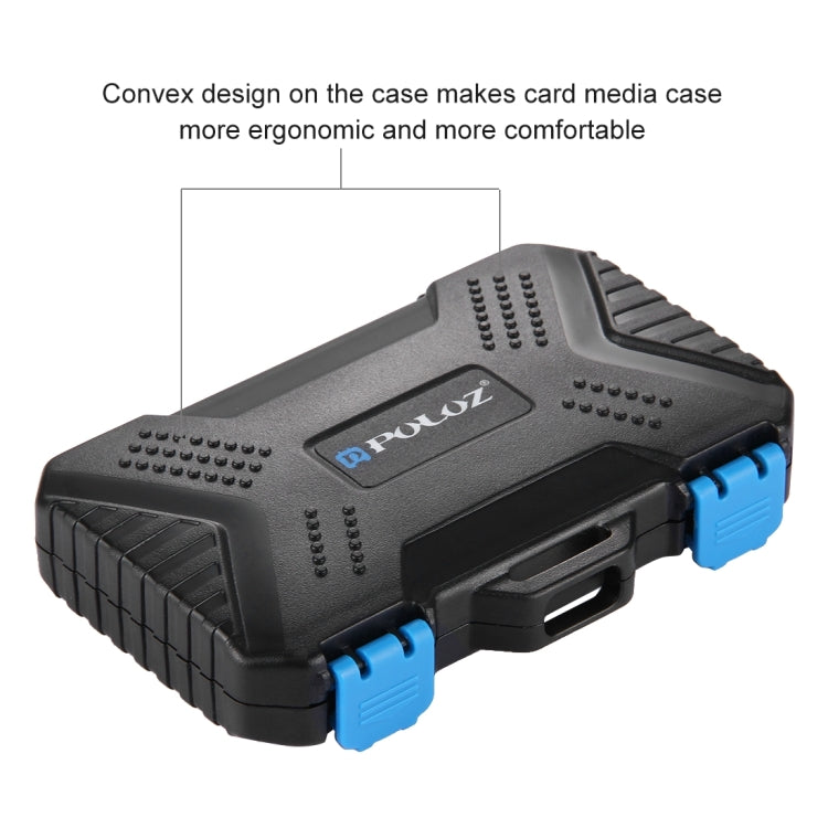 PULUZ 27 in 1 Memory Card Case for 4CF + 8SD + 9TF + 1Card PIN + 1Standard SIM + 2Micro-SIM + 2Nano-SIM - Card Case by PULUZ | Online Shopping South Africa | PMC TechLife