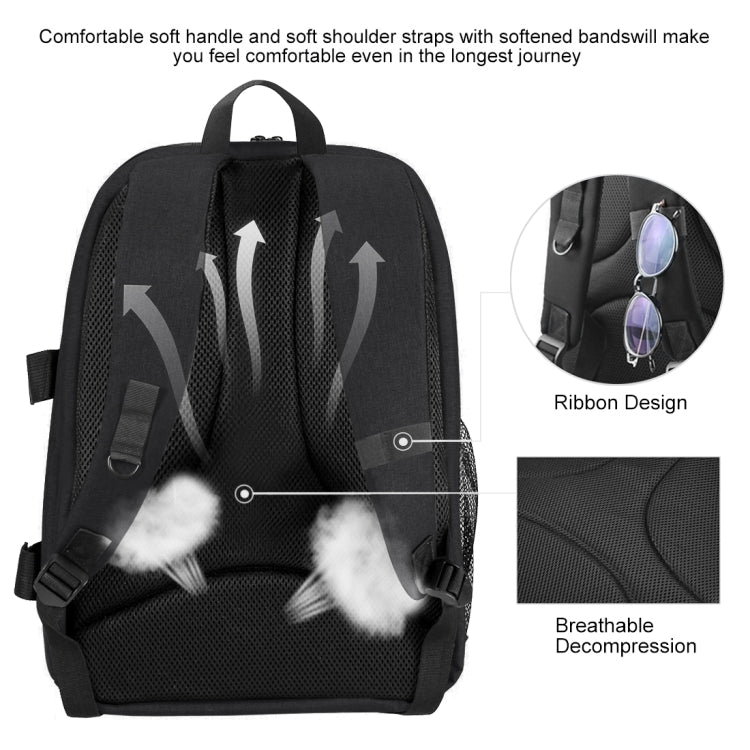 PULUZ Outdoor Portable Waterproof Scratch-proof Dual Shoulders Backpack Handheld PTZ Stabilizer Camera Bag with Rain Cover for Digital Camera, DJI Ronin-SC / Ronin-S(Black) - free shipping - PMC Jewellery - Order now!