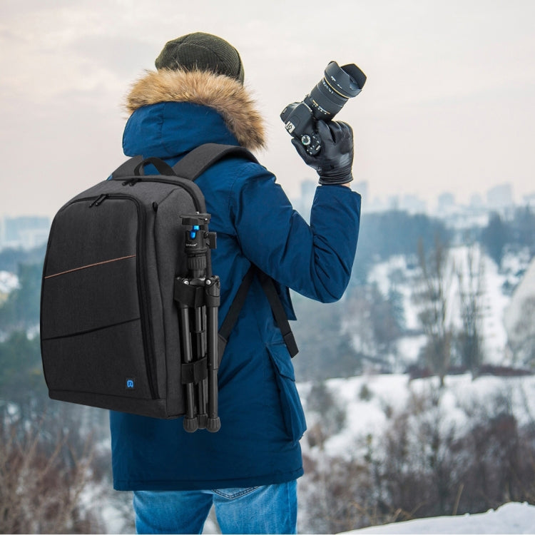 PULUZ Outdoor Portable Waterproof Scratch-proof Dual Shoulders Backpack Handheld PTZ Stabilizer Camera Bag with Rain Cover for Digital Camera, DJI Ronin-SC / Ronin-S(Black) - free shipping - PMC Jewellery - Order now!
