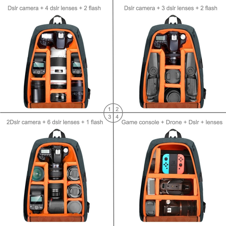 PULUZ Outdoor Portable Waterproof Scratch-proof Dual Shoulders Backpack Handheld PTZ Stabilizer Camera Bag with Rain Cover for Digital Camera, DJI Ronin-SC / Ronin-S(Grey) - free shipping - PMC Jewellery - Order now!