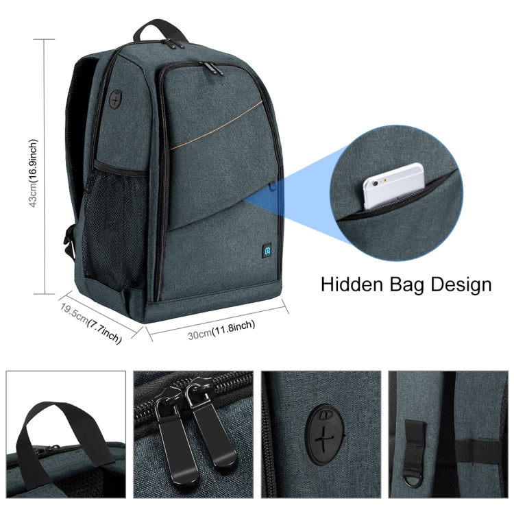 PULUZ Outdoor Portable Waterproof Scratch-proof Dual Shoulders Backpack Handheld PTZ Stabilizer Camera Bag with Rain Cover for Digital Camera, DJI Ronin-SC / Ronin-S(Grey) - free shipping - PMC Jewellery - Order now!