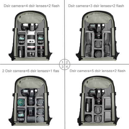 PULUZ Outdoor Portable Waterproof Scratch-proof Dual Shoulders Backpack Handheld PTZ Stabilizer Camera Bag with Rain Cover for Digital Camera, DJI Ronin-SC / Ronin-S (Black) - free shipping - PMC Jewellery - Order now!