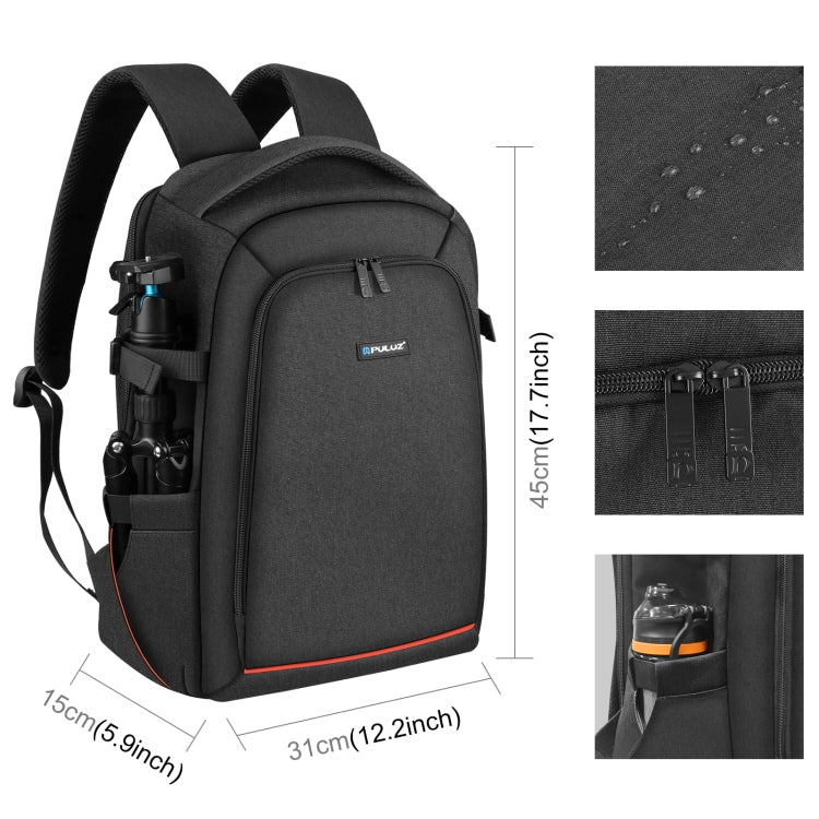 PULUZ Outdoor Portable Waterproof Scratch-proof Dual Shoulders Backpack Handheld PTZ Stabilizer Camera Bag with Rain Cover for Digital Camera, DJI Ronin-SC / Ronin-S (Black) - free shipping - PMC Jewellery - Order now!