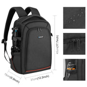 PULUZ Outdoor Portable Water-resistant Scratch-proof Dual Shoulders Backpack Handheld PTZ Stabilizer Camera Bag with Rain Cover for Digital Camera, DJI Ronin-SC / Ronin-S (Black)