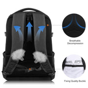 PULUZ Outdoor Portable Water-resistant Scratch-proof Dual Shoulders Backpack Handheld PTZ Stabilizer Camera Bag with Rain Cover for Digital Camera, DJI Ronin-SC / Ronin-S (Black)