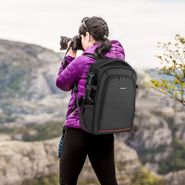 PULUZ Outdoor Portable Waterproof Scratch-proof Dual Shoulders Backpack Handheld PTZ Stabilizer Camera Bag with Rain Cover for Digital Camera, DJI Ronin-SC / Ronin-S (Black) - free shipping - PMC Jewellery - Order now!
