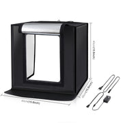 PULUZ 40cm Folding Portable 24W 5500K White Light Dimmable Photo Lighting Studio Shooting Tent Box Kit with 6 Colors (Black, Orange, White, Red, Green, Blue) Backdrops(EU Plug)