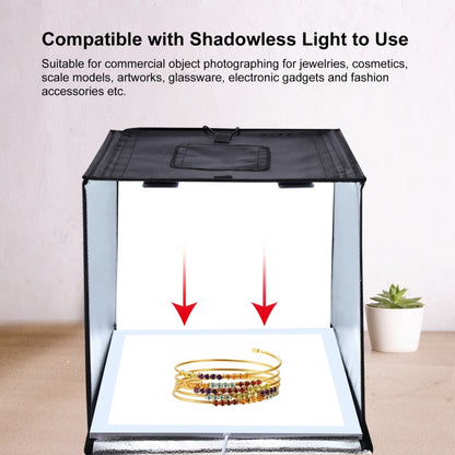 PULUZ Photo Studio Light Box Portable 60 x 60 x 60 cm Light Tent LED 5500K White Light Dimmable Mini 36W Photography Studio Tent Kit with 6 Removable Backdrops (Black Orange White Green Blue Red)(EU Plug) - free shipping - PMC Jewellery - Order now!